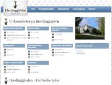 Tablet Screenshot of hovdinggarden.no